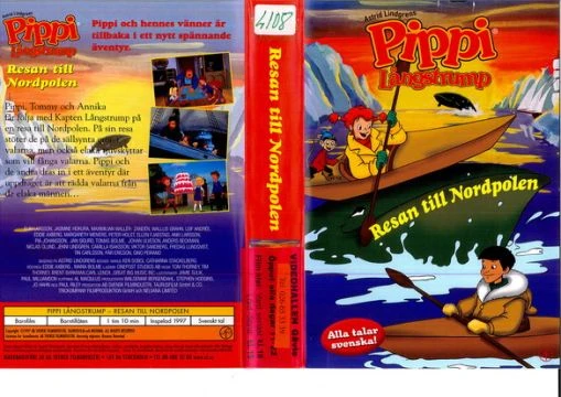 Tecknat Barn Svenska:Pippi Långstrump Resan Till Nordpolen (1998-1999) DVDRIPPEN (Sverige) TV Serie